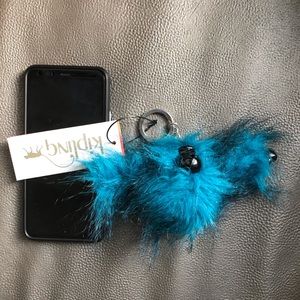 Kipling Blue Monkey Keychain